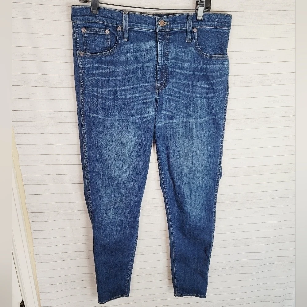 MADEWELL 10Inch HIGH RISE SKINNY JEANS, SZ 32